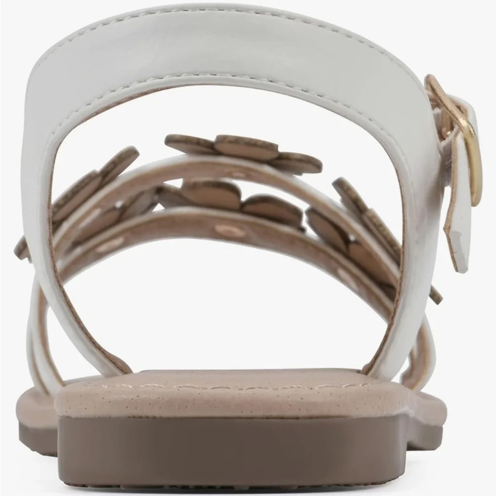 WHITE MOUNTAIN Kids Gloss Floral Sandal🤍
